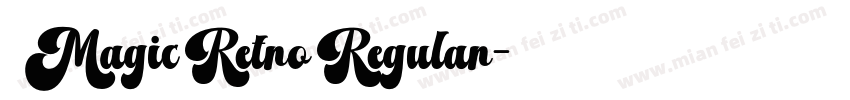 Magic Retro Regular字体转换
